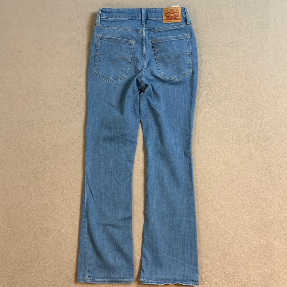 Levis 725 High Rise Bootcut Jeans Women Sz 29  Inseam 30 Medium Wash Blue Denim - Picture 3 of 12